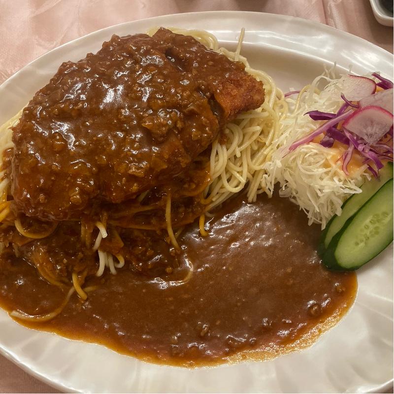カツスパゲッティ(ふぁみり～れすとらん 仙中里)