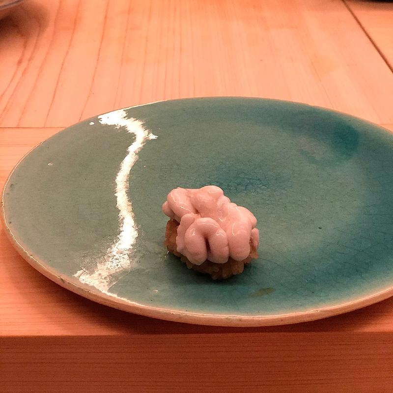 白子握り(トリュフ塩)(鮨おにかいたすいち(＋1))