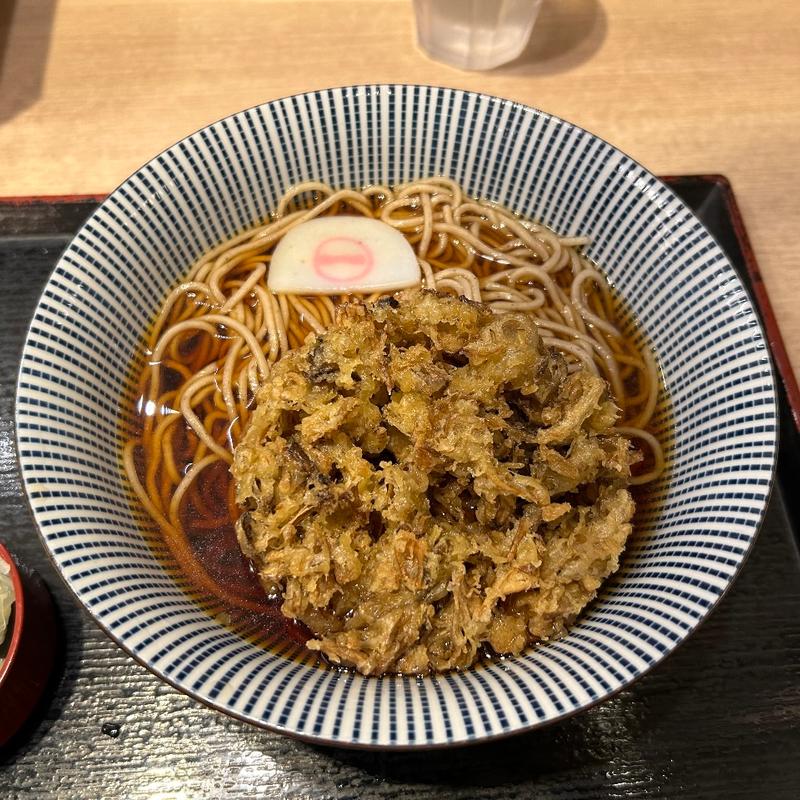 舞茸の天ぷらそば(そばいちエキュート赤羽店)