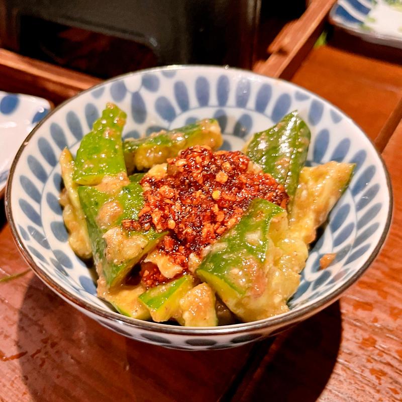 胡瓜のやみつき四川風和え(都民酒場魚金)