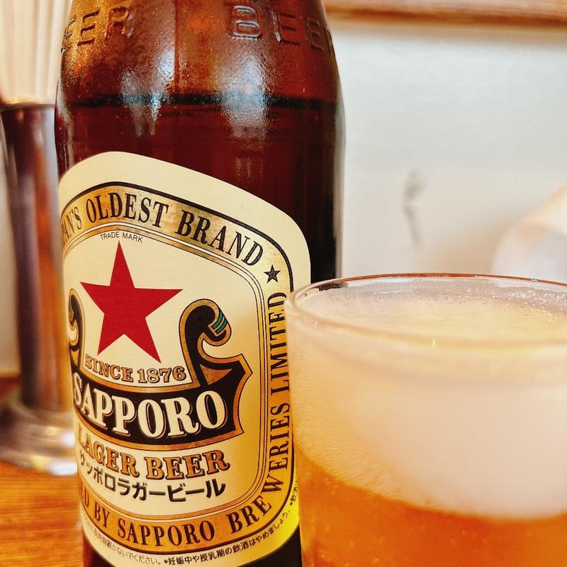 瓶ビール(焼豚ラーメン三條 葛飾店)