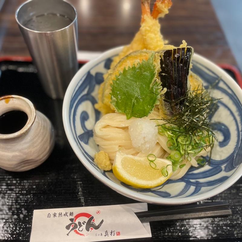 海老天ぶっかけうどん(三ツ島真打)