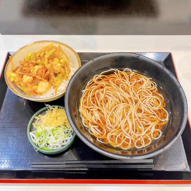 季節のミニ丼セット(ゆで太郎 芝浦4丁目店 )