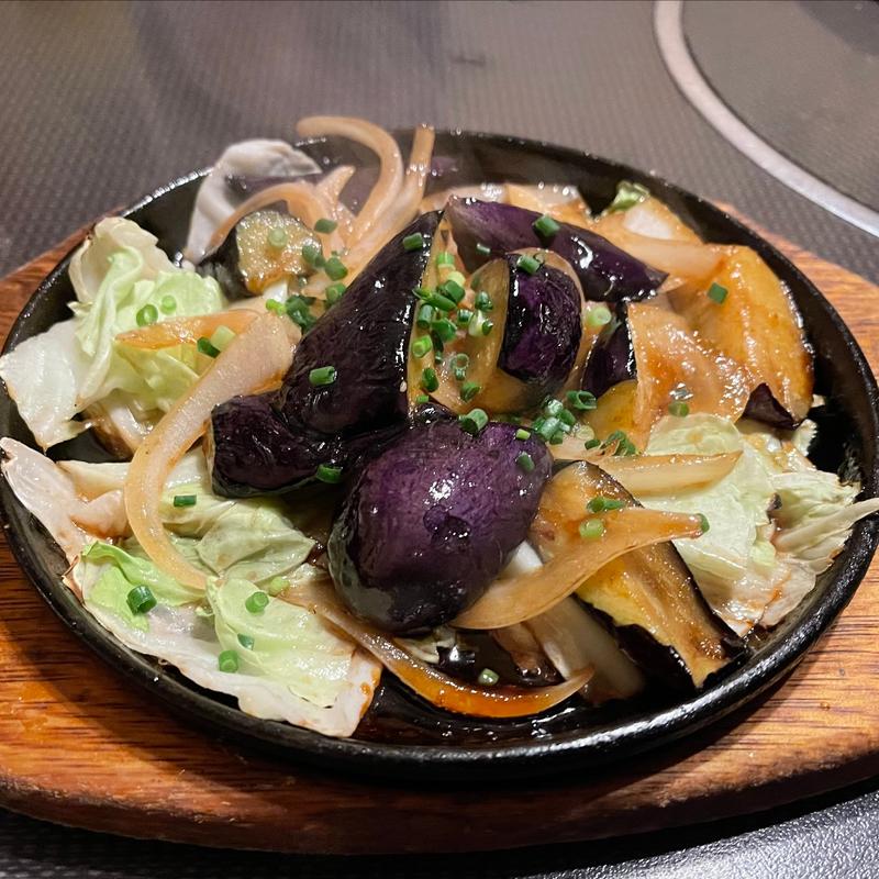 茄子しょうが焼き(泥亀 （ドロガメ）)