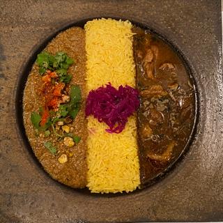 カレー2種盛り(ピワン (piwang))
