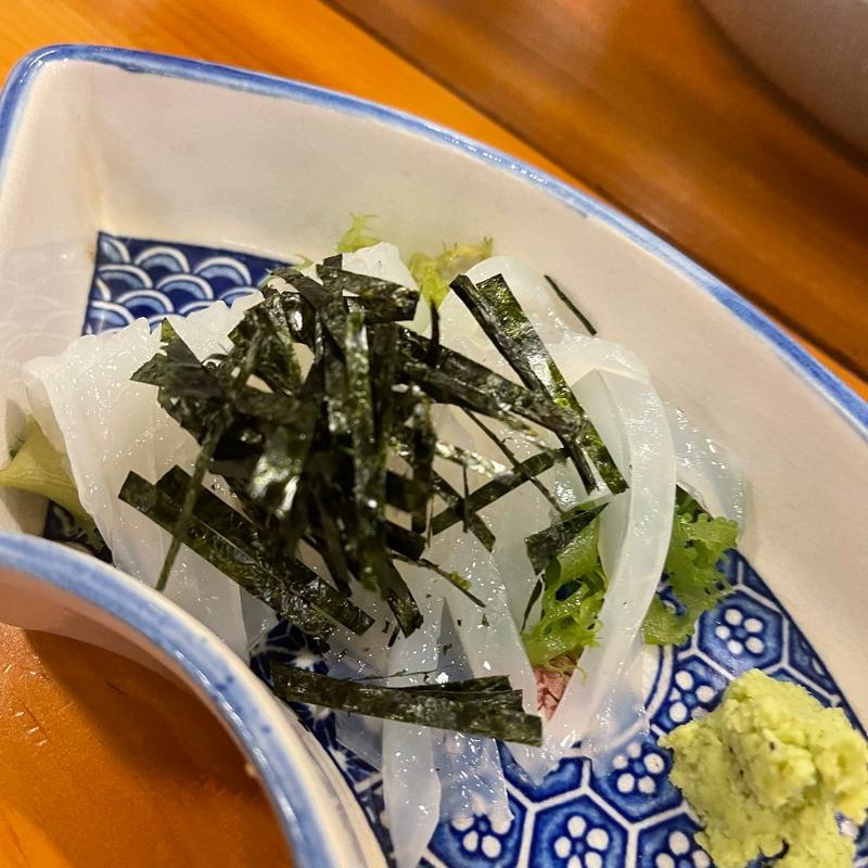 赤いかの刺し身(寿し春 )