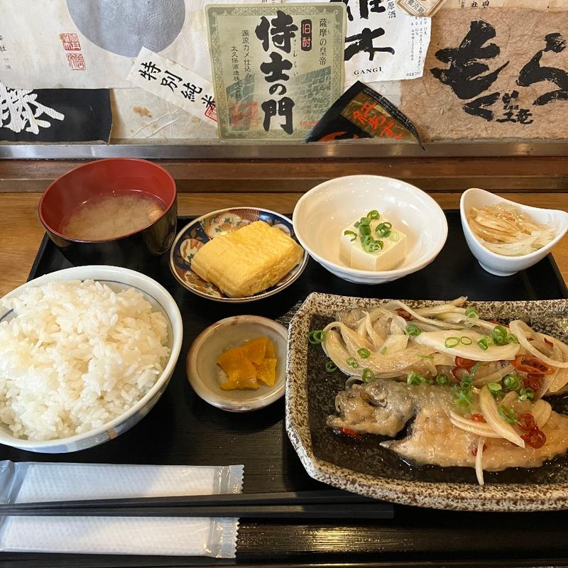 アジの南蛮漬け定食(雑魚市場)
