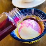 紫蘇とヨーグルトのアイスクリーム(洋食屋 青空 （ヨウリョクヤ アオゾラ）)