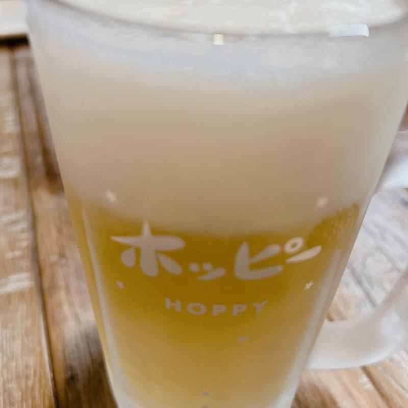 赤ホッピー(東京 三軒茶屋 ラヂオ焼き （【旧店名】ラヂオ焼 粉もん屋）)