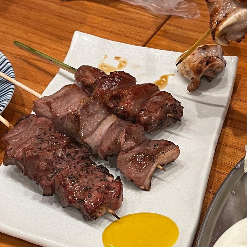 串盛り おまかせ5本(新宿もつ焼き芝浦ホルモン)