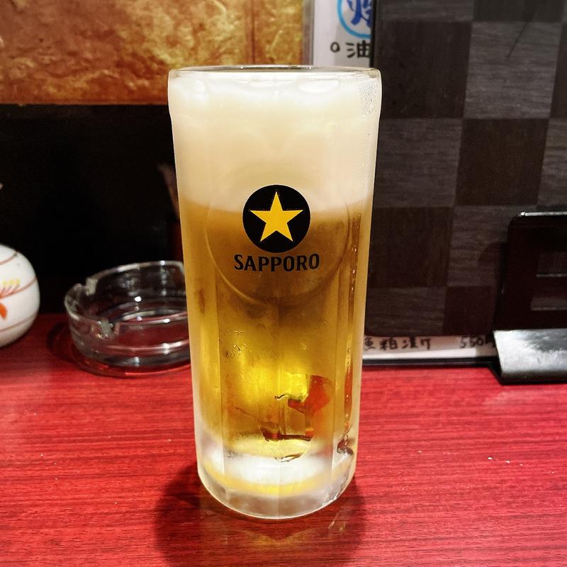 黒ラベル生ビール中(菜の花)