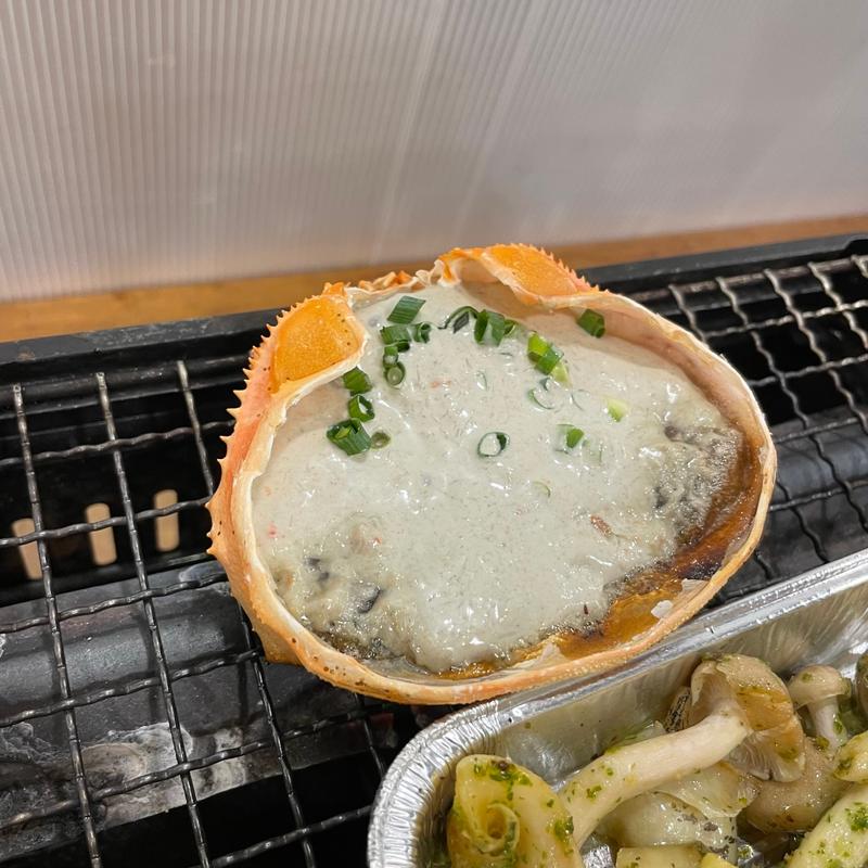 蟹味噌甲羅焼(磯丸水産 今池店)