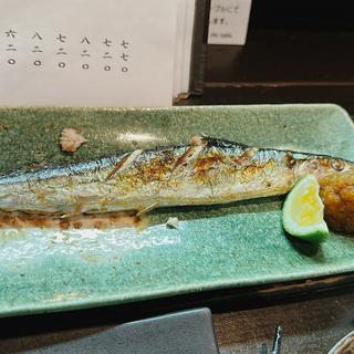 秋刀魚の塩焼き(もぐら )