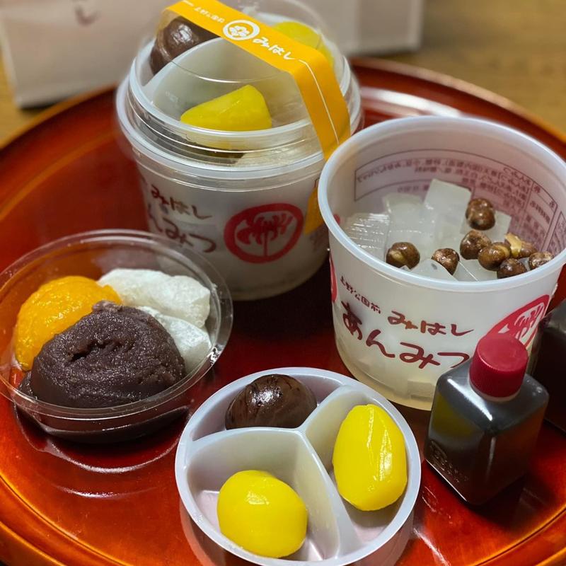 あんみつ(あんみつ　みはし　上野本店)