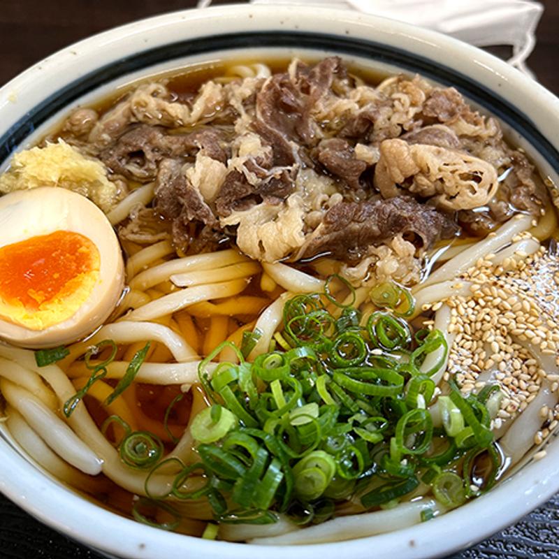 肉ぶっかけうどん(讃岐手打ちうどん わだち)