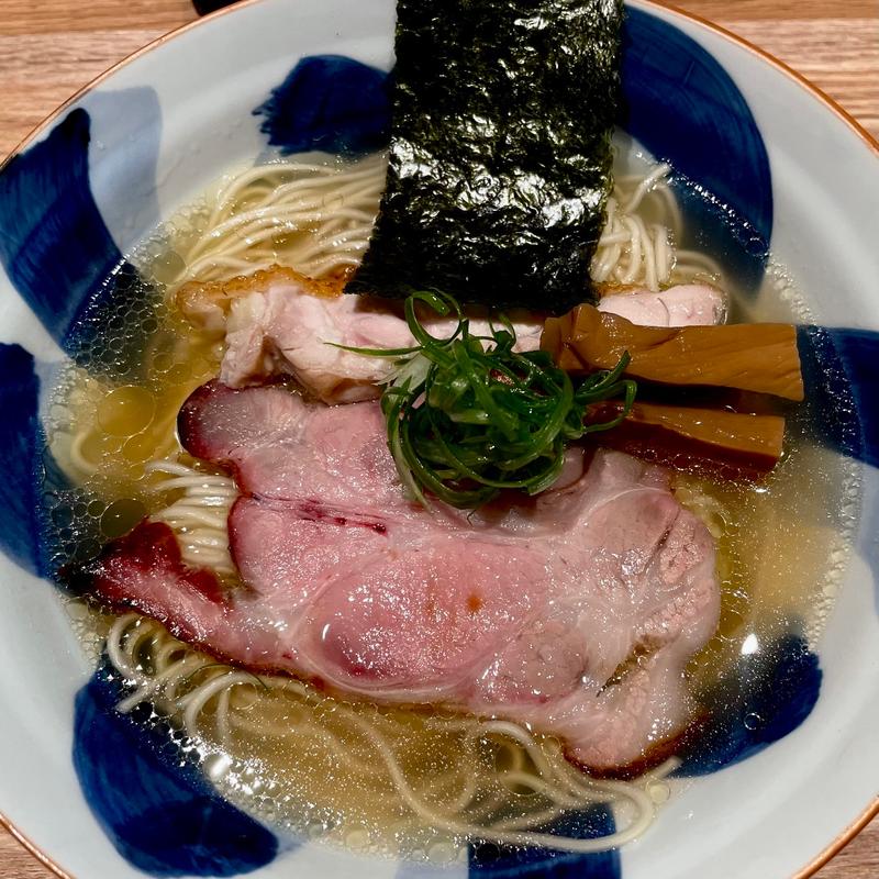 地鶏白醤油そば(中華蕎麦みうら)