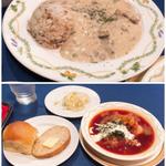 平日ランチ　白いビーフストロガノフセット(ろしあ亭 （ロシアテイ）)
