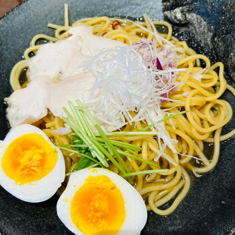大山どりチャーシューの鶏だしパスタ（醤油）(おだしもん HEP FIVE店)