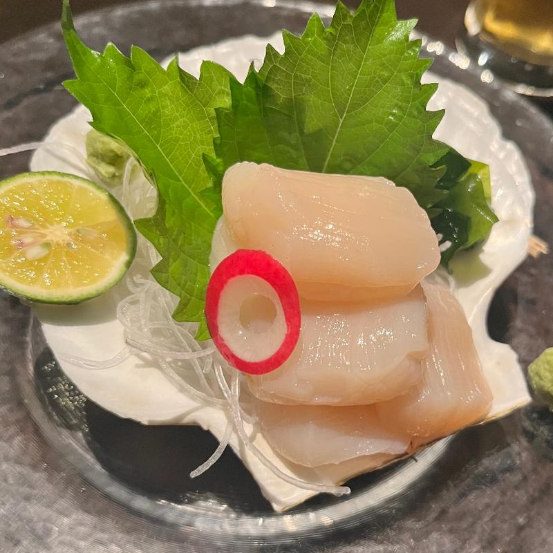 ホタテ刺(旅篭)