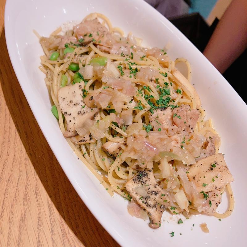 エリンギとポークの黒ゴマソイソースパスタ(アフタヌーンティー・ティールーム ルミネ大宮店)