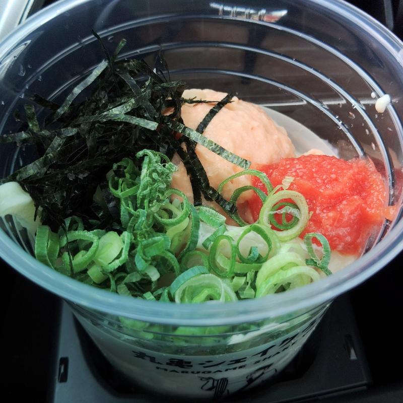 明太ポテサラクリームうどん(丸亀製麺 一関中里)