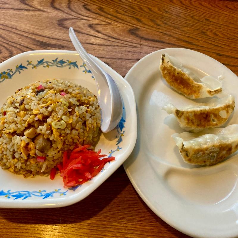 半チャーハン 餃子セット(らーめん 梵天 今市店 )