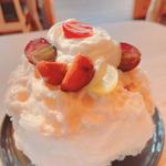 インゲン豆ミルクのかき氷(しあわせ かき氷店)