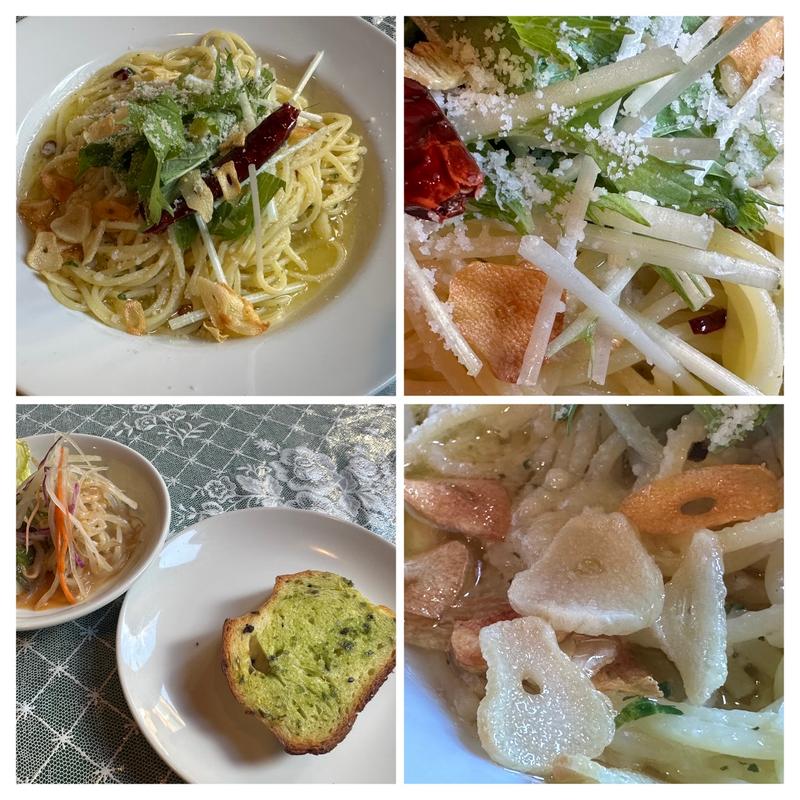 ニンニクと唐辛子のペペロンチーノ (コーヒー付き)(アフラテッロ)