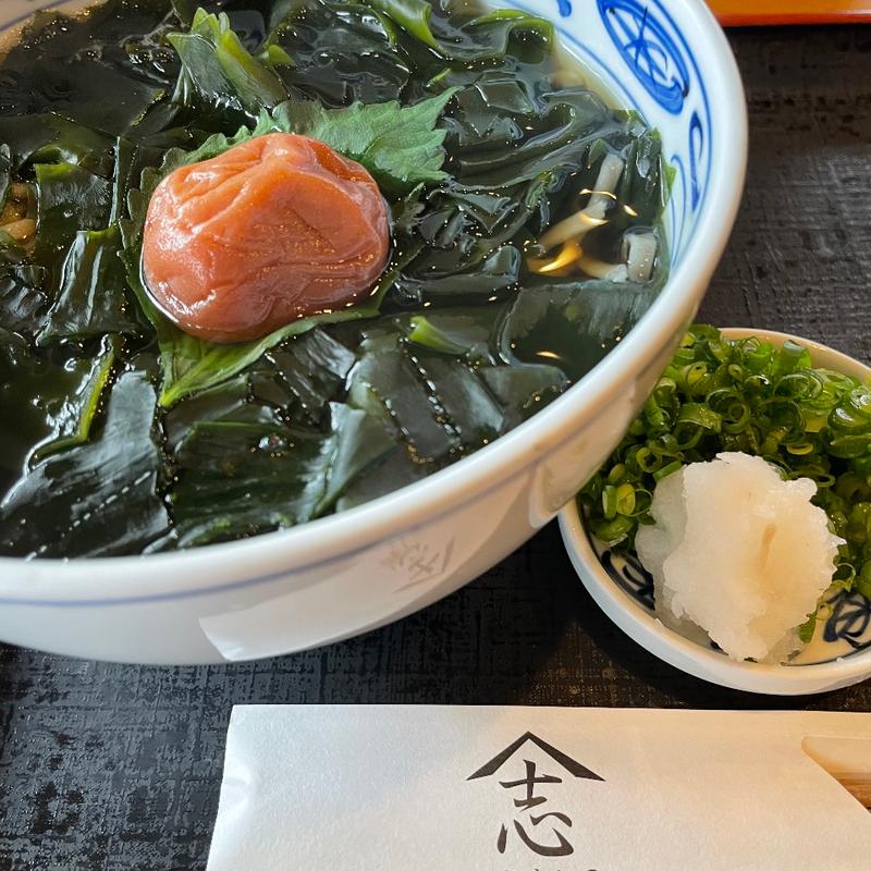 梅わかめそば(やま志)