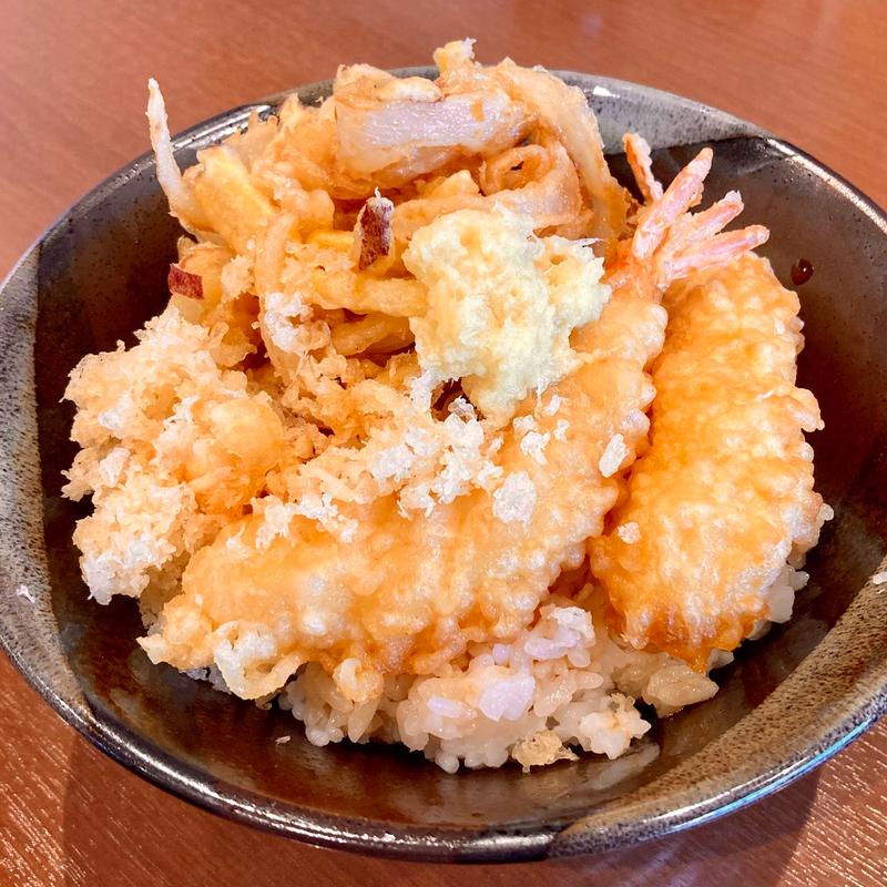 自作天丼(かき揚げ＋海老天)(讃岐製麺 南陽通)