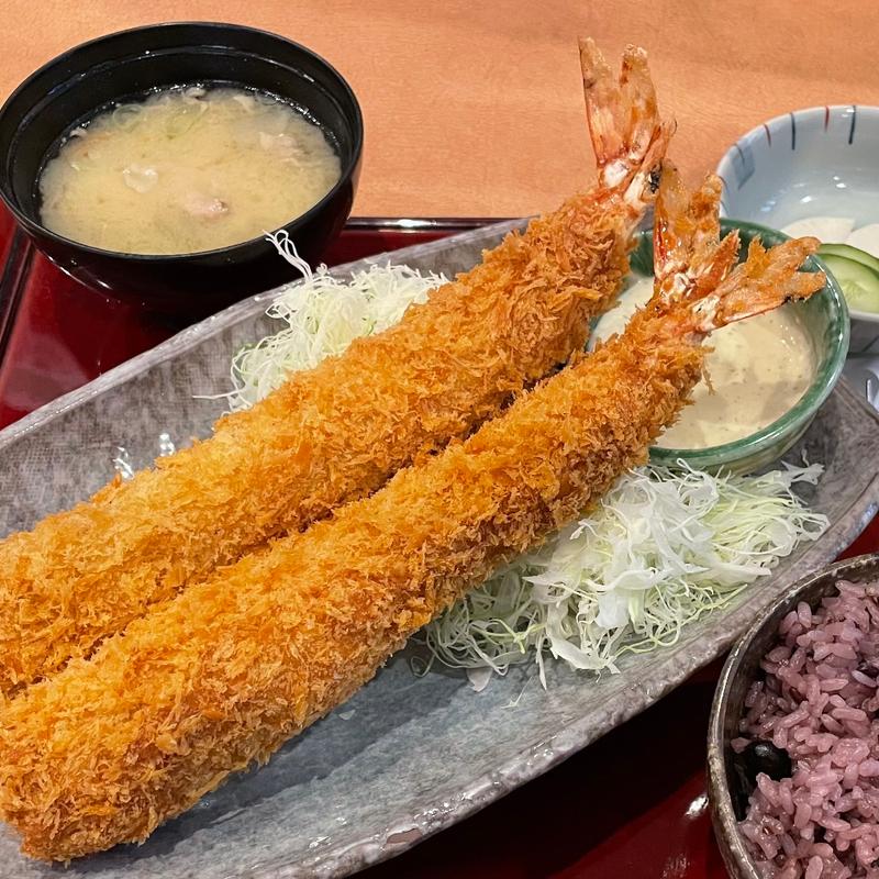 超びっくり大海老フライ定食(かつ太郎本店 流山店)