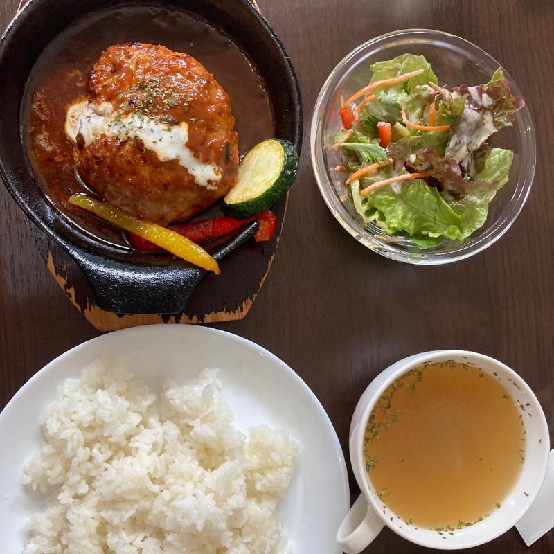 ハンバーグセット(cafeディスカス)