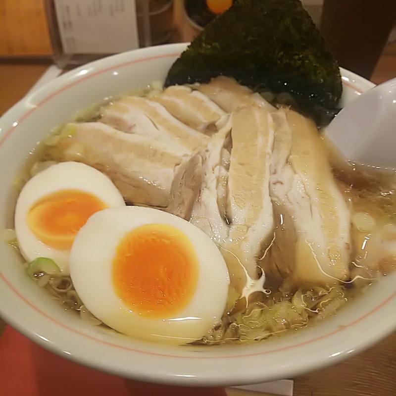 福島肉きたかた+味玉(別邸三く 中華㐂蕎麦 萃)