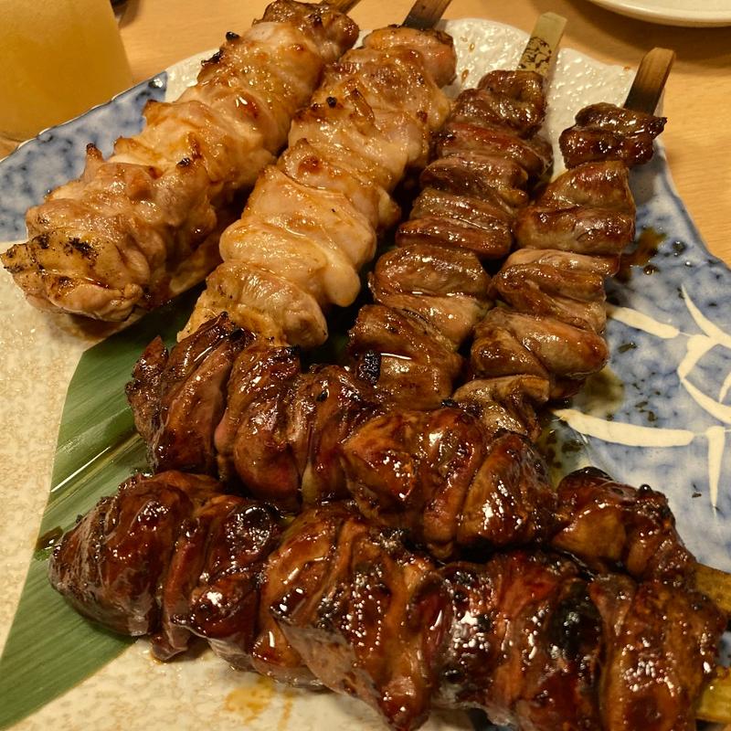 焼き鳥3種(大衆酒蔵 鳥益 新小岩)