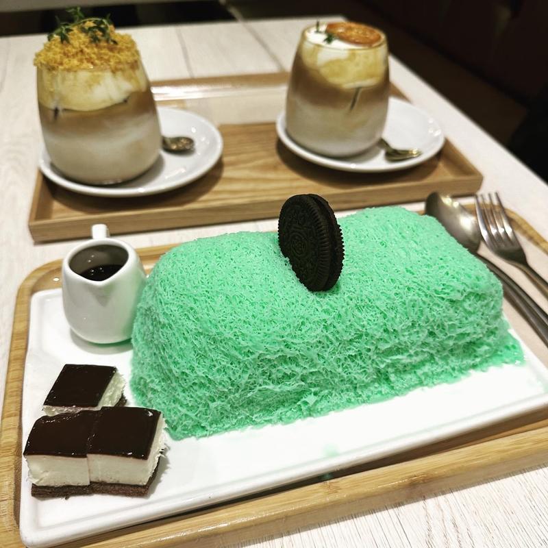 系かき氷 チョコミント(seoul cafe)