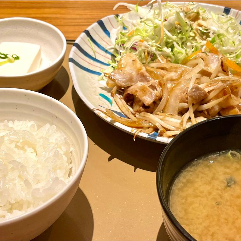 生姜焼き定食(やよい軒 秋津店)