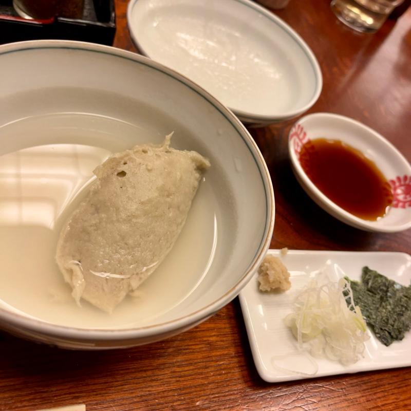 そばがき(総本家更科堀井 本店 （そうほんけさらしなほりい）)