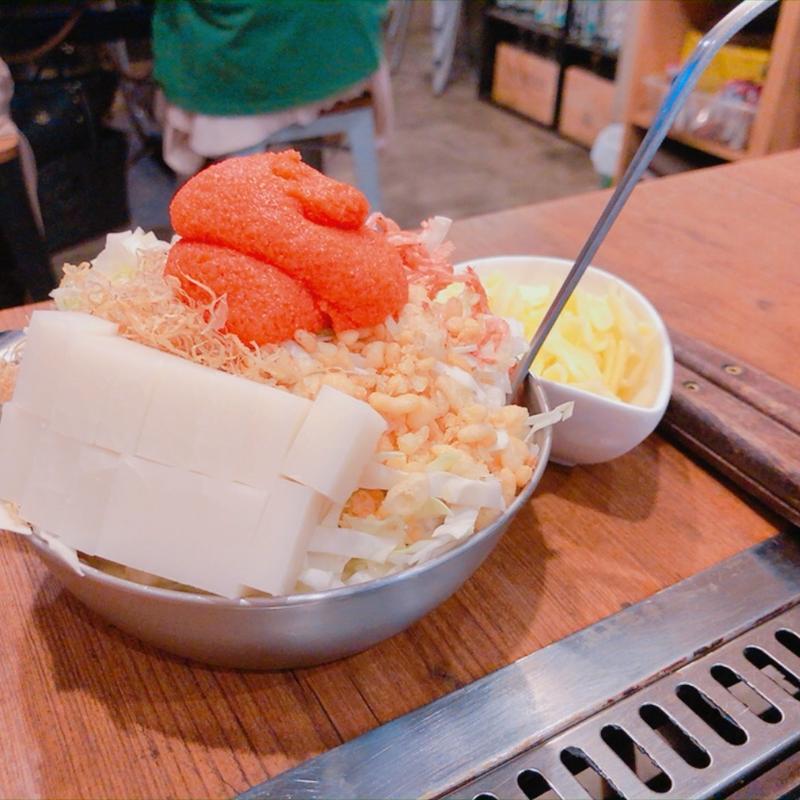 明太もちチーズ　もんじゃ(浅草 もんじゃお好み焼き ぽんちゃん)