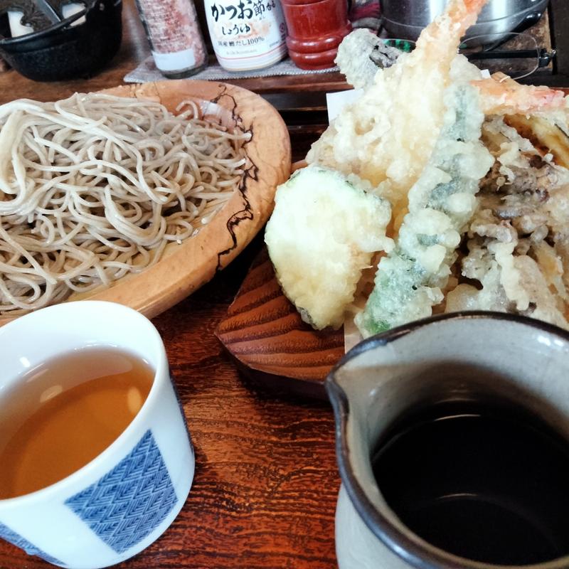 もりそば　大＆天ぷら盛合せ(蕎麦処ささくら)