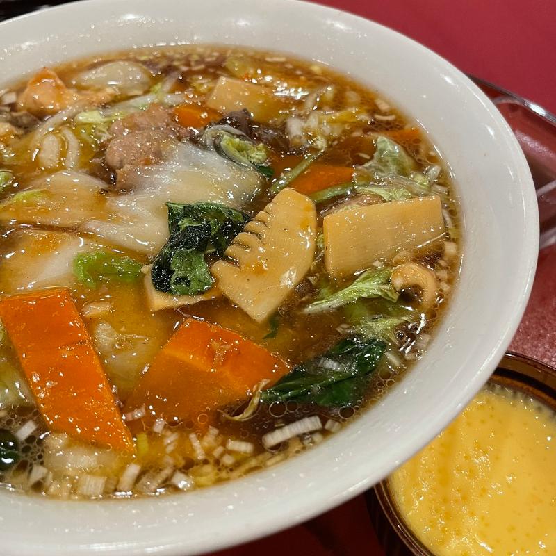 五目汁そば(中国料理のがみ大飯店)