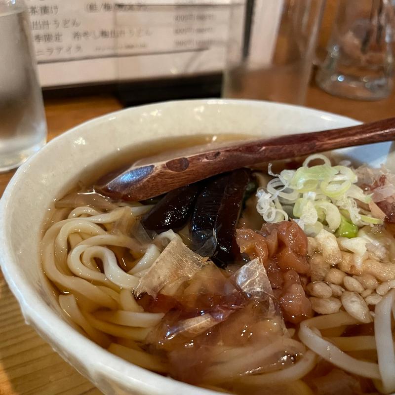 冷やし梅出汁うどん(みずたん)