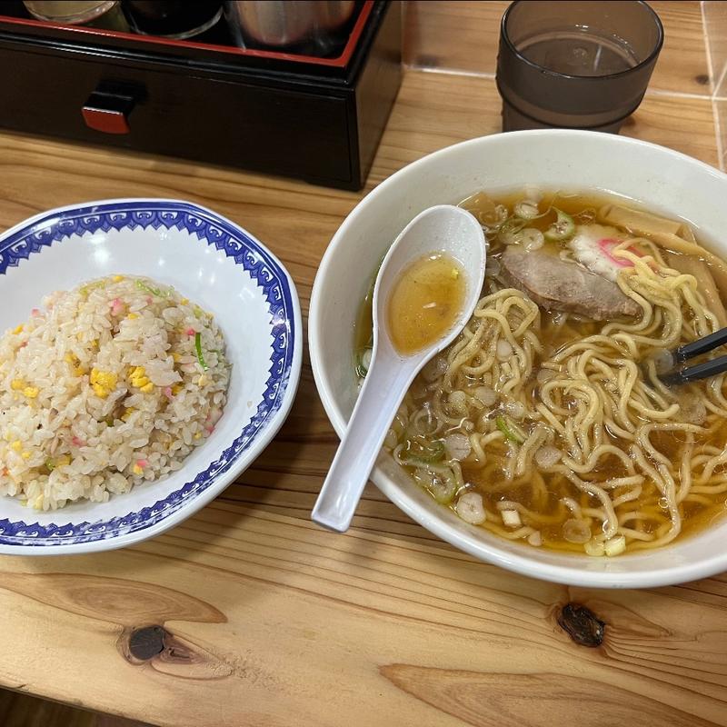 Bセット(ラーメン＋半チャーハン)(らーめん太陽)