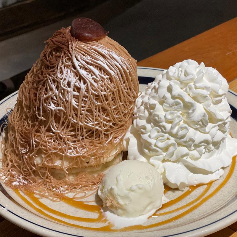 コナズモンブランパンケーキ(コナズ珈琲神奈川綾瀬)