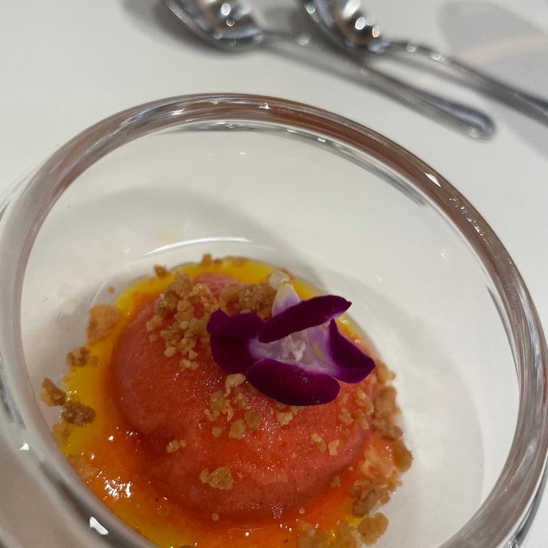 苺のソルベ(ガーデンレストラン徳川園)