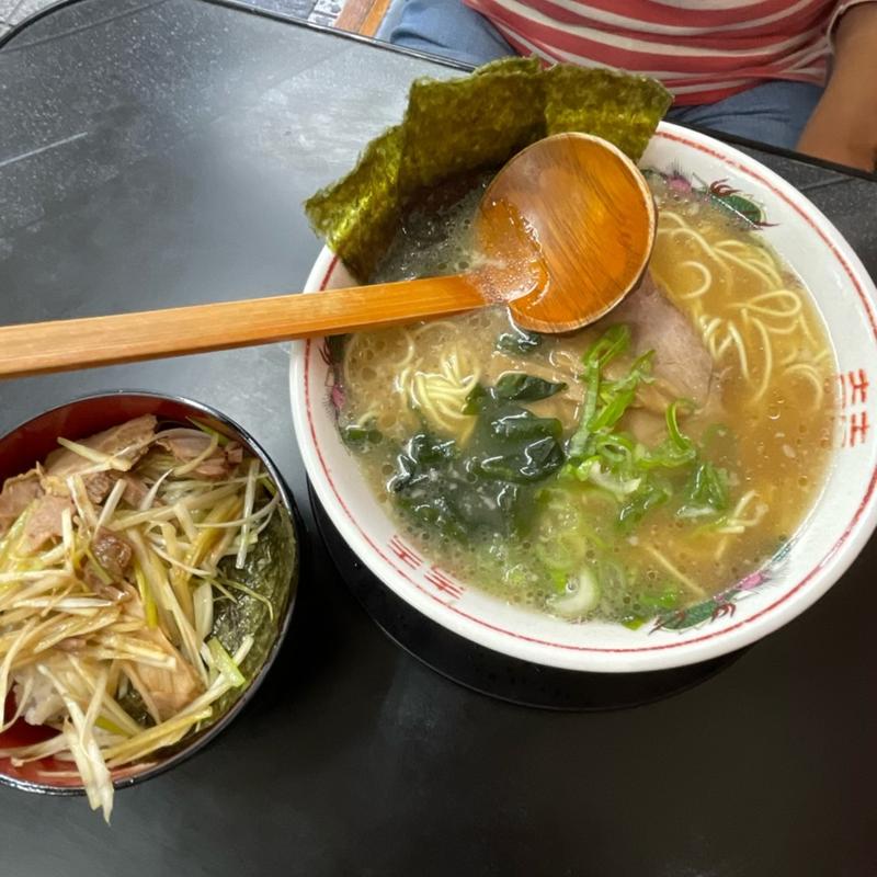 らーめん＋ねぎ丼セット(ラーメンショップ 希望ヶ丘店)