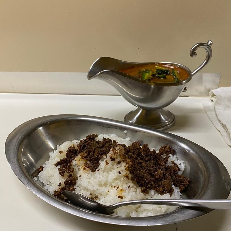 季節のすーぷかれープレミアム　梅干入りゴーヤースープカレー+スパイシーひき肉(かれーの店 うどん)