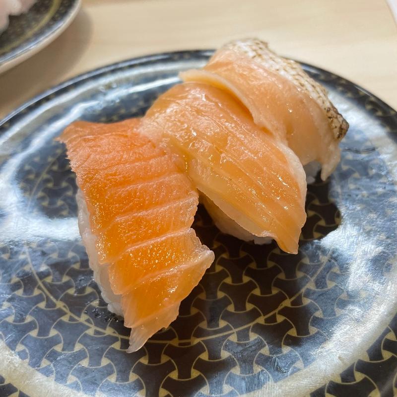 サーモン三種盛り(はま寿司 津乙部店 )