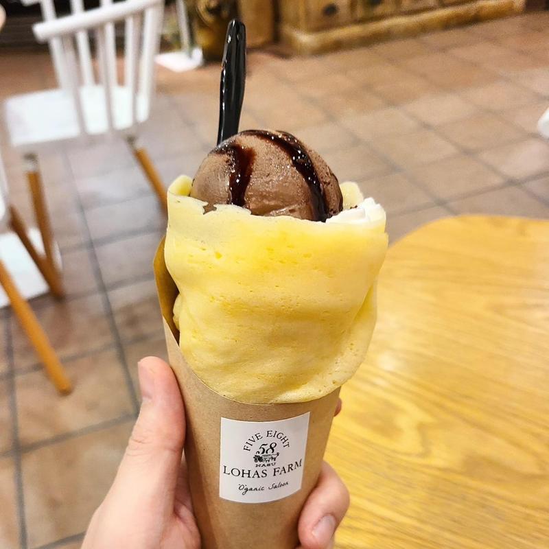 ジェラートクレープ(58 LOHAS FARM ORGANIC SALOON)