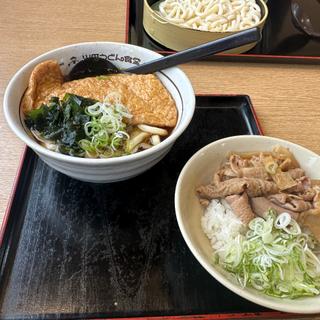 キツネうどん　ミニパンチ丼(山田うどん食堂 松戸高塚店)