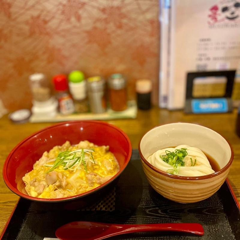 親子丼セット(うどん居酒屋 麦笑)